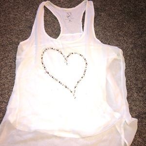 New York and Company silky heart tank.